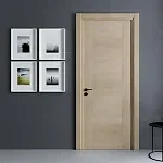 Klasik İki Panelli Beyaz PVC Kapı